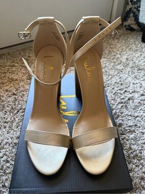 Lulu's Champagne Nude Ankle-Strap Heels